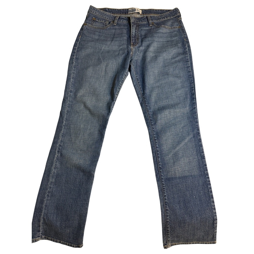 Signature by Levi Strauss Mens Mid Rise Straight Leg Jeans Medium Wash Size 16M